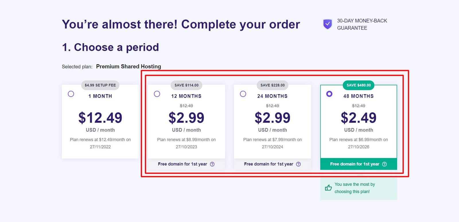 How to buy web hosting with a free domain